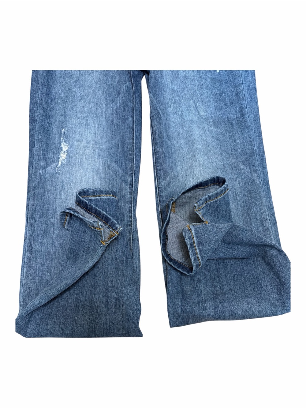 Judy Blue High Rise Straight Fit Distressed Side Slit Jeans 9/29 - Picture 3 of 6